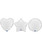 18" Foil Balloons - Satin White