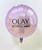 18" Personalised Round Foil Balloon - Macaron Matte Lilac