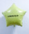 18" Personalised Star Foil Balloon - Macaron Matte Yellow