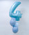 40" Giant Number (Pastel Blue) Balloons Cluster - Celebrate in Numerals (Number 0-9)