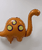 [Dinosaur] Adorable Orange Brontosaurus Foil Balloon (35inch)
