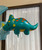 [Dinosaur] Adorable Green Triceratops Foil Balloon (30inch)