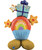 [The Standups] Happy Birthday Rainbow Cupcake Standup (47inch)