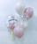 24" Personalised Crystal Clear Bubble Balloon - Mini Fashion Pastel Dusk Balloons Filled