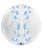 24" Globe Transparent Printed Balloon - Blue Footprint 