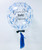 24" Personalised Globe Transparent Printed Balloon - Blue Footprint