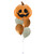 [Frightfully Fun Halloween] Spooky Funny Pumpkin Orange Balloons Bouquet
