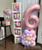 [Birthday] Create your own Birthday Bash Fashion Balloon Stand (1 Digit) - Pastel Pink
