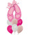 Elegant Ballet Slippers Glitter Holographic Balloons Bouquet