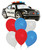 [Transportation] Police Car Black Latex Balloons Bouquet