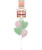 [Merry Christmas 2025] The Pastel Nutcracker Matte Green Heart Balloons Bouquet