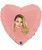 18" Personalised Heart Foil Balloon - Full Color Image