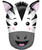 [Animal] Safari Animal Zebra Head Foil Balloon (24inch)
