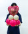 [Happy Valentine's Day] Mini Satin Sangria & Gold Love You Balloons Centerpiece