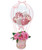 [Happy Valentine's Day] Personalised Name In-The-Air Balloons Bouquet Box - Coquette Happy Valentine's Day