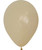 12" Standard Fashion Color Round Latex Balloon - White Sand
