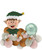 [Merry Christmas 2023] Christmas Themed Balloons Centerpiece - Tartan Elf Head
