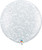 36'' Jumbo Perfectly Round Balloon - Marshmallow Sprinkles Snow White