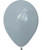 12" Chalk Matte Color Round Latex Balloon - Grey Chateau