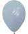 12" Chalk Matte Color Round Latex Balloon - Iceberg