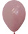 12" Chalk Matte Color Round Latex Balloon - Dancing Ballerina