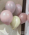 (C123) 12" Chalk Matte Color Round Latex Balloon - Carousel Pink