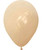 12" Chalk Matte Color Round Latex Balloon - White Peach