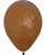 12" Chalk Matte Color Round Latex Balloon - Copper Brown