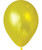 12" Standard Metallic Color Round Latex Balloon - Yellow