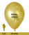 12" Standard Metallic Color Round Latex Balloon - Pearl Gold