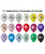 12" Standard Metallic Color Round Latex Balloon - Chart