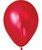 12" Standard Metallic Color Round Latex Balloon - Red 