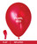 12" Standard Metallic Color Round Latex Balloon - Pearl Red 