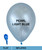 12" Standard Metallic Color Round Latex Balloon - Pearl Light Blue