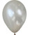 12" Standard Metallic Color Round Latex Balloon - Silver