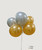 12" Standard Metallic Color Round Latex Balloon - Pearl Silver