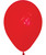 5" Mini Fashion Color Round Latex Balloon - Red