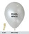 5" Mini Metallic Color Round Latex Balloon - Pearl White