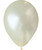 5" Mini Metallic Color Round Latex Balloon - Pastel Ivory 