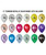 5" Mini Metallic Color Round Latex Balloon - Chart