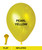 5" Mini Metallic Color Round Latex Balloon - Pearl Yellow