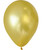 5" Mini Metallic Color Round Latex Balloon - Gold