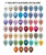 5" Chalk Matte Color Round Latex Balloon Chart