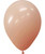5" Chalk Matte Color Round Latex Balloon - Salmon