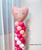 Personalised Giant Heart Balloons Column 2m (Create your own colors!)