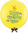 36" Personalised Jumbo Perfectly Round Pokemon Balloons (Yellow) - Pikachu 