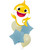 [Pinkfong] Baby Shark Macaron Matte Blue Star Balloons Bouquet