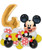 Mickey "All you need it's a little bit of magic!" Balloons Package - Happy Birthday Number Balloons Centerpiece - Mickey