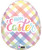 [Egg-citing Easter] Easter Egg Plaid Foil Balloon (18inch) 