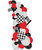 [Transportation] Standing Organic Balloons Arch 2m - Checkerboard and Checkered Flag (Create Your Own Colors!)